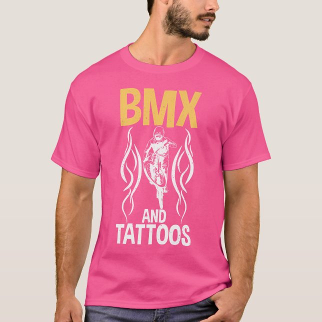 Camiseta Bmx E Tattoos Bmx Rider (Frente)