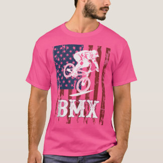Camiseta Bmx Eua Flag American Sport Fan Bike