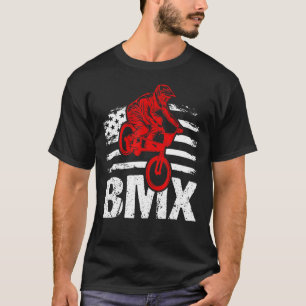 Camiseta Bmx Flag Usa American Flag Sport Fan Bike
