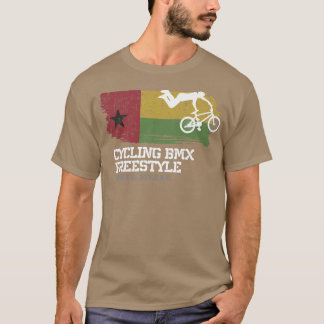 Camiseta BMX Freestyle Bike Guiné Bissau Flag Biking Cycli