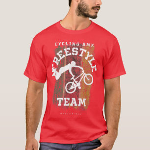 Camiseta BMX Freestyle Bike Moçambique Flag Biking Cyclking