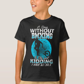 Camiseta Bmx Freestyle Correndo Amor Bicicleta de Montanha 