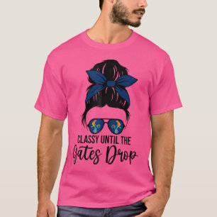 Camiseta Bmx Girl Classy Até Que Os Portões Caem Bmx Mãe Bm