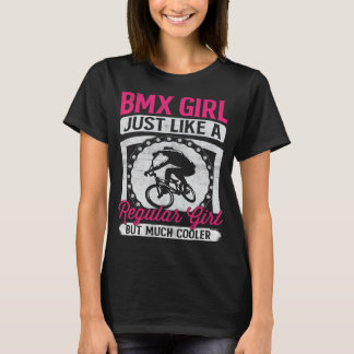 Camiseta BMX Girl Motocross Bike Racing Stunt Rider