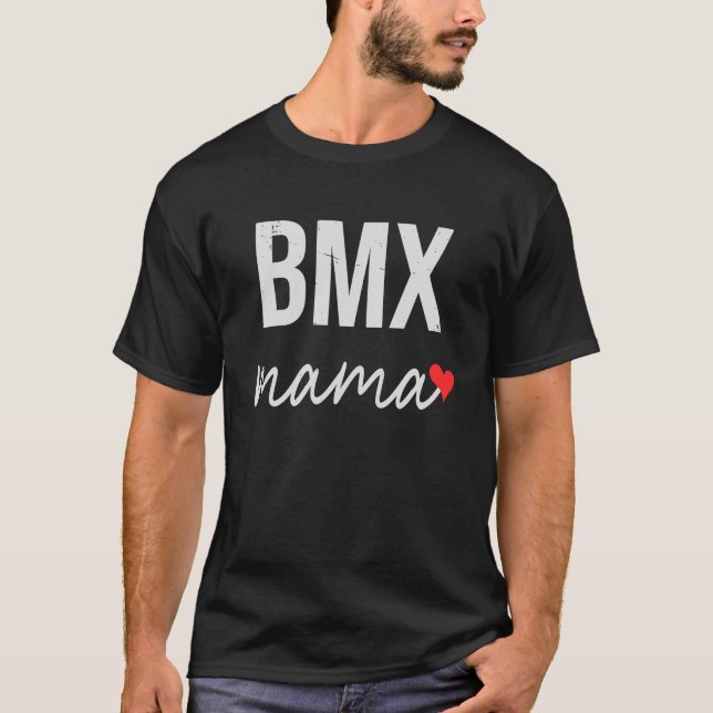 Camiseta BMX Mãe Bonita Mama BMX Mama Para Mulheres (Frente)
