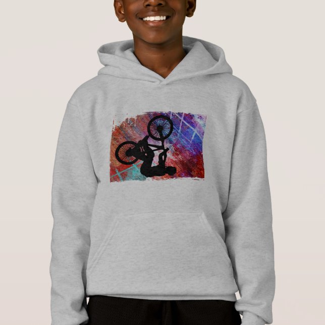 Camiseta BMX no Grunge oxidado (Frente)