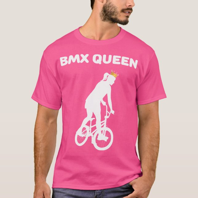 Camiseta Bmx Queen Wo Bike Bmx Girls Bmx Biking (Frente)
