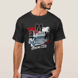 Camiseta BMX Racer Descida BMX Papa BMX Heater BMX Freestid