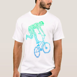 Camiseta Bmx Rider Bike Bicicleta Garotos Correntes