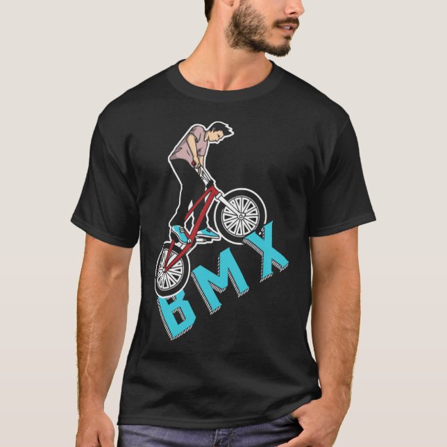Camiseta Bmx Rider  Men Women Kids (Frente)