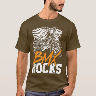 Camiseta BMX Rocks Bike Bicycle Skeleton Biking Hal