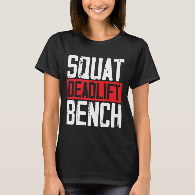 Camiseta Bo de elevação de peso com declive quadrado (Frente)