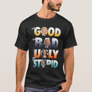 Camiseta Boa Batida A Má Biden O Bem O Mau O Feio