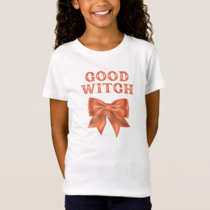 Camiseta Boa Bruxa - arco de cor laranja-branca-camisa