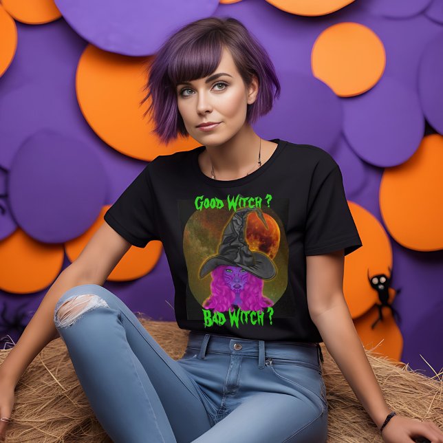 Camiseta Boa Bruxa Má Festa de Halloween (Criador carregado)