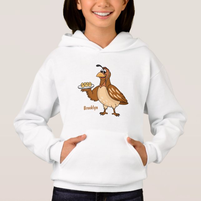 Camiseta Boa codorniz com animação de ovos (Frente)