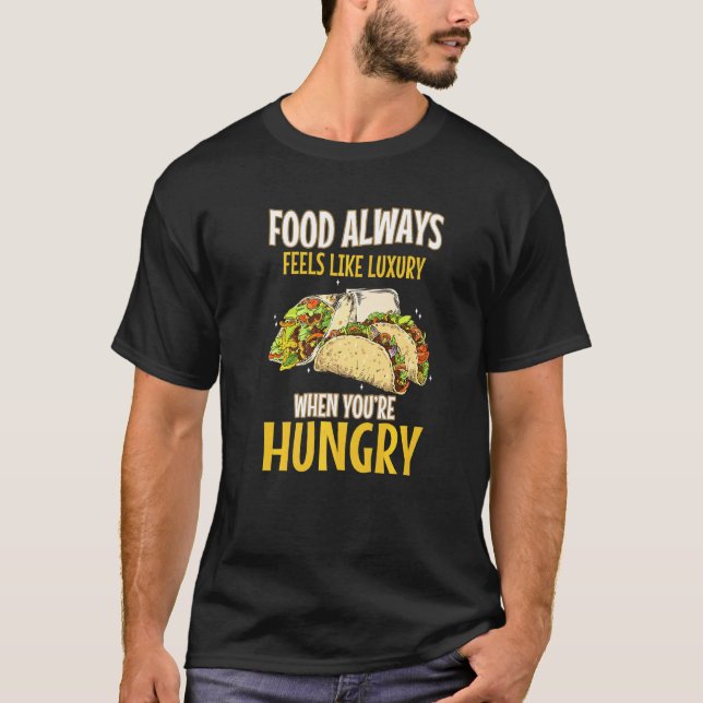 Camiseta Boa Comida Carne de Taco Fome Vegetal Comida Mexic (Frente)