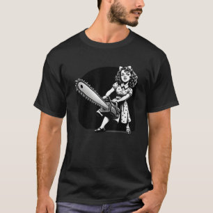 Camiseta Boa Garota Menina Má Punk Goth Horror Fã Motosserr