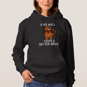 Camiseta Boa Madeira Mantém Um Beaver Feliz