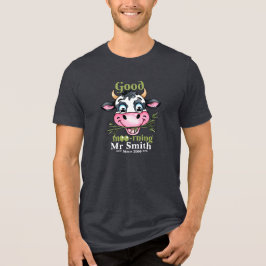 Camiseta Boa Manhã Vaca Engraçada