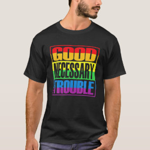 Camiseta Boa Necessidade de Problemas LGBTQ Oferece Homens