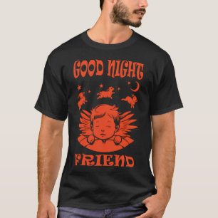 Camiseta Boa Noite Criança - Vermelho Claro
