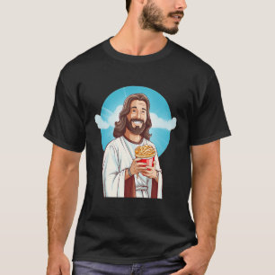Camiseta Boa Noite De Filme Com Legal Caixa De Pipoca Jesus