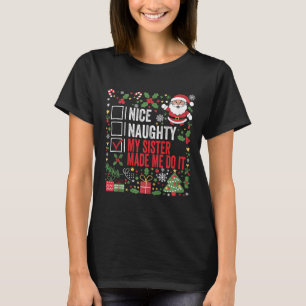 Camiseta Boa Noite Minha Irmã Me Fez Fazer Isso, San De Nat