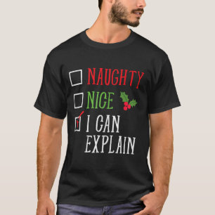 Camiseta Boa Noite Posso Explicar Uma Lista De Natal Engraç