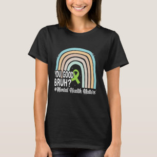 Camiseta Boa Saúde Brutal Cérebro Humano Awar Mental