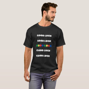 Camiseta BOA SORTE colorida