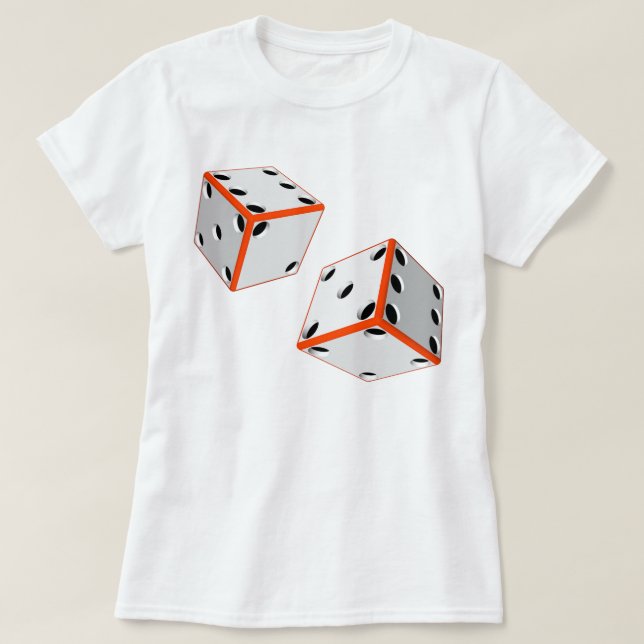 Camiseta Boa Sorte Dice (Frente do Design)