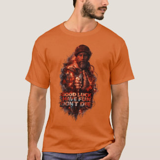 Camiseta BOA SORTE DIVERTA-SE NÃO MORRA - art 1