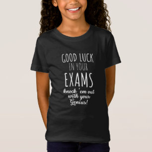 Camiseta boa sorte nos seus exames