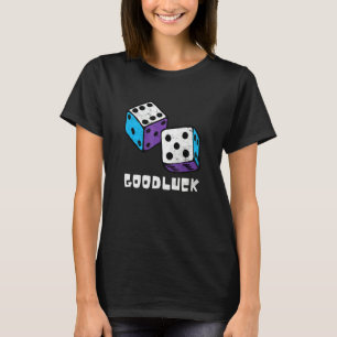Camiseta Boa Sorte, Retro Casino Dice Player Casi