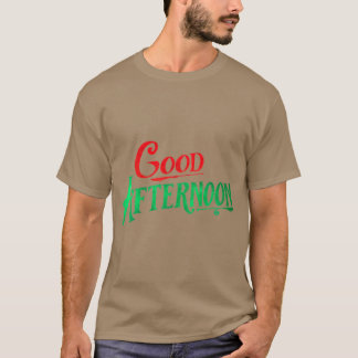 Camiseta Boa Tarde da Gráfica Vermelha e Verde Espirituosa