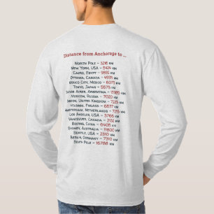 Camiseta Boa vinda a Alaska. Anchorage - logotipo da cor