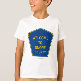 Camiseta Boa vinda a ressonar condado (sinais)