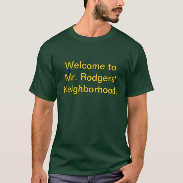 Camiseta Boa vinda à vizinhança do Sr. Rodgers' (Frente)