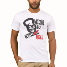 Boa vinda ao tshirt do inferno de Kettlebell