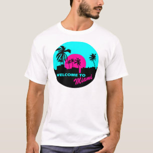 Camiseta Boa vinda legal ao design de Miami