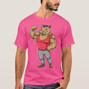 Camiseta Boar Bodybuilder Bodybuilding Músculos