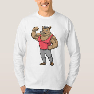 Camiseta Boar Bodybuilder Bodybuilding Músculos