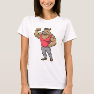 Camiseta Boar Bodybuilder Bodybuilding Músculos