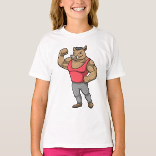 Camiseta Boar Bodybuilder Bodybuilding Músculos