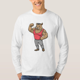 Camiseta Boar Bodybuilder Bodybuilding Músculos