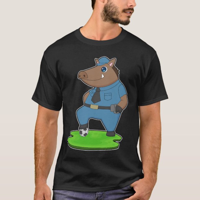 Camiseta Boar Cop Soccer Police (Frente)
