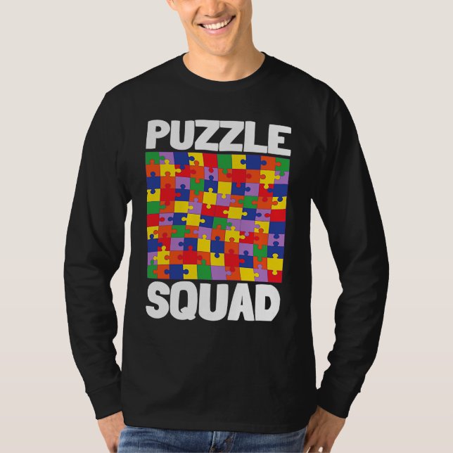 Camiseta Board Game And Tabletop Board Gamer  Puzzle Squad (Frente)