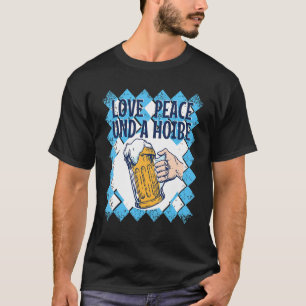 Camiseta Boarisch Love Peace & A Hoibe Bebê