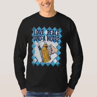 Camiseta Boarisch Love Peace & A Hoibe Bebê